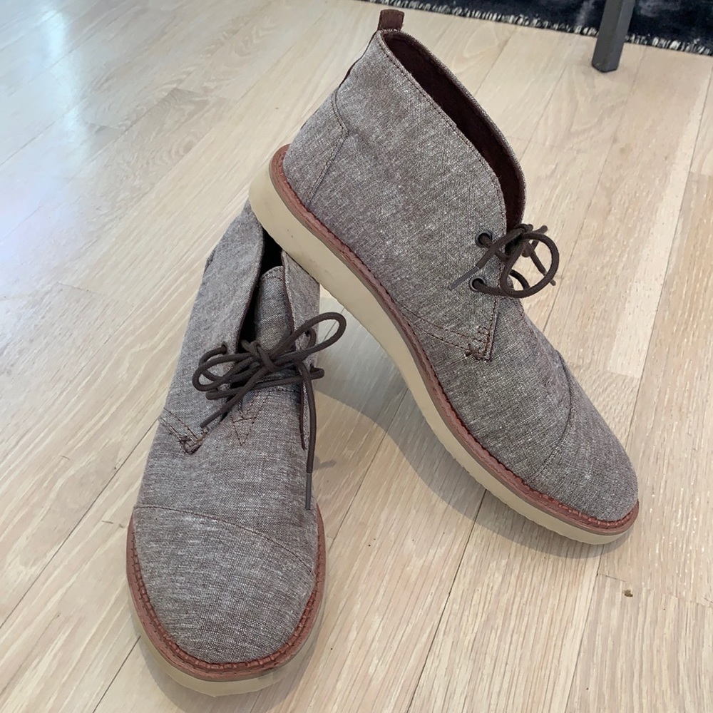 Men’s Tom’s shoes. Worn once.